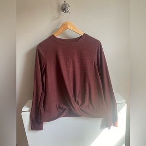 Old Navy Active long sleeve twist top